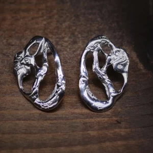Small organic earrings