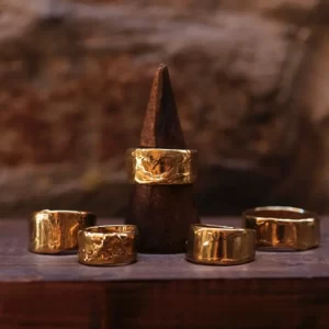 Anillo latón/bronce colección: textura suave