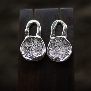 Silver earrings